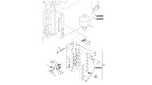 قطعة الغيار الأخرى للمحرك Zawór kolektora 48055639 لـ جرار بعجلات New Holland T6070